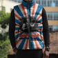 George Washington Carver Sleeveless Puffer Jacket with Science Teaching Scene, Education Is the Key Quote - African Pride