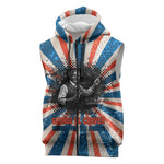 George Washington Carver Sleeveless Zip Hoodie with Science Teaching Scene, Education Is the Key Quote - African Pride