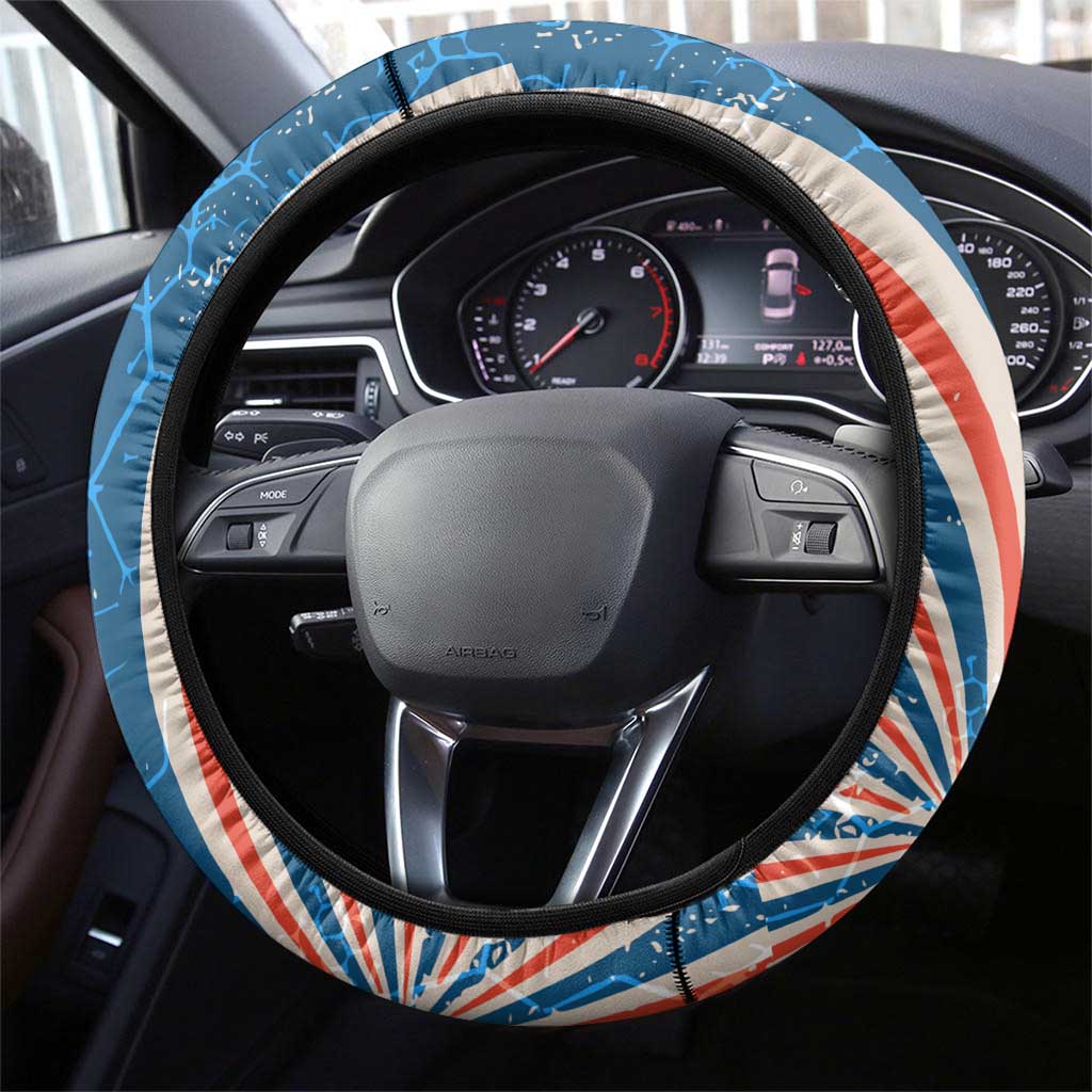 George Washington Carver Steering Wheel Cover with Science Teaching Scene, Education Is the Key Quote - African Pride