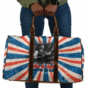 George Washington Carver Travel Bag with Science Teaching Scene, Education Is the Key Quote - African Pride
