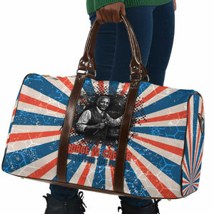 George Washington Carver Travel Bag with Science Teaching Scene, Education Is the Key Quote - African Pride