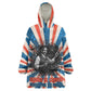 George Washington Carver Wearable Blanket Hoodie with Science Teaching Scene, Education Is the Key Quote - African Pride