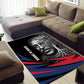 George Washington Carver Area Rug with Tree Portrait Illustration, Nature Is the Greatest Teacher Quote - African Pride