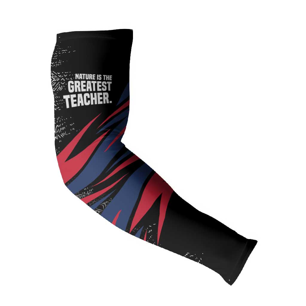 George Washington Carver Arm Sleeves with Tree Portrait Illustration, Nature Is the Greatest Teacher Quote - African Pride