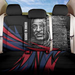 George Washington Carver Back Car Seat Cover with Tree Portrait Illustration, Nature Is the Greatest Teacher Quote - African Pride
