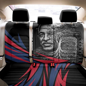 George Washington Carver Back Car Seat Cover with Tree Portrait Illustration, Nature Is the Greatest Teacher Quote - African Pride