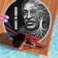 George Washington Carver Beach Blanket with Tree Portrait Illustration, Nature Is the Greatest Teacher Quote - African Pride