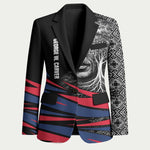George Washington Carver Blazer with Tree Portrait Illustration, Nature Is the Greatest Teacher Quote - African Pride