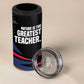 George Washington Carver 4 in 1 Can Cooler Tumbler with Tree Portrait Illustration, Nature Is the Greatest Teacher Quote - African Pride