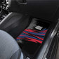 George Washington Carver Car Mats with Tree Portrait Illustration, Nature Is the Greatest Teacher Quote - African Pride