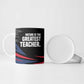 George Washington Carver Ceramic Mug with Tree Portrait Illustration, Nature Is the Greatest Teacher Quote - African Pride