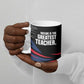 George Washington Carver Ceramic Mug with Tree Portrait Illustration, Nature Is the Greatest Teacher Quote - African Pride