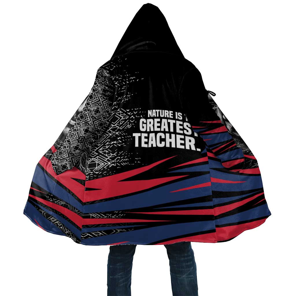 George Washington Carver Cloak with Tree Portrait Illustration, Nature Is the Greatest Teacher Quote - African Pride