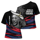 George Washington Carver Cross Shoulder Shirt with Tree Portrait Illustration, Nature Is the Greatest Teacher Quote - African Pride
