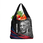 George Washington Carver Grocery Bag with Tree Portrait Illustration, Nature Is the Greatest Teacher Quote - African Pride