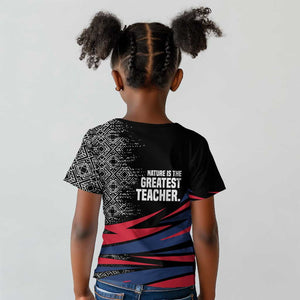 George Washington Carver Kid T shirt with Tree Portrait Illustration, Nature Is the Greatest Teacher Quote - African Pride