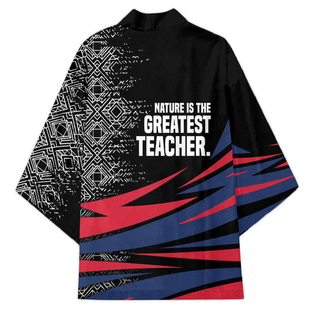 George Washington Carver Kimono with Tree Portrait Illustration, Nature Is the Greatest Teacher Quote - African Pride