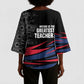 George Washington Carver Kimono Sleeve Blouse with Tree Portrait Illustration, Nature Is the Greatest Teacher Quote - African Pride