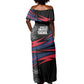 George Washington Carver Off Shoulder Maxi Dress with Tree Portrait Illustration, Nature Is the Greatest Teacher Quote - African Pride