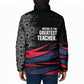 George Washington Carver Padded Jacket with Tree Portrait Illustration, Nature Is the Greatest Teacher Quote - African Pride