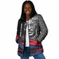 George Washington Carver Padded Jacket with Tree Portrait Illustration, Nature Is the Greatest Teacher Quote - African Pride