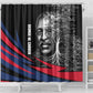 George Washington Carver Shower Curtain with Tree Portrait Illustration, Nature Is the Greatest Teacher Quote - African Pride