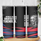 George Washington Carver Skinny Tumbler with Tree Portrait Illustration, Nature Is the Greatest Teacher Quote - African Pride