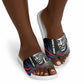 George Washington Carver Slide Sandals with Tree Portrait Illustration, Nature Is the Greatest Teacher Quote - African Pride