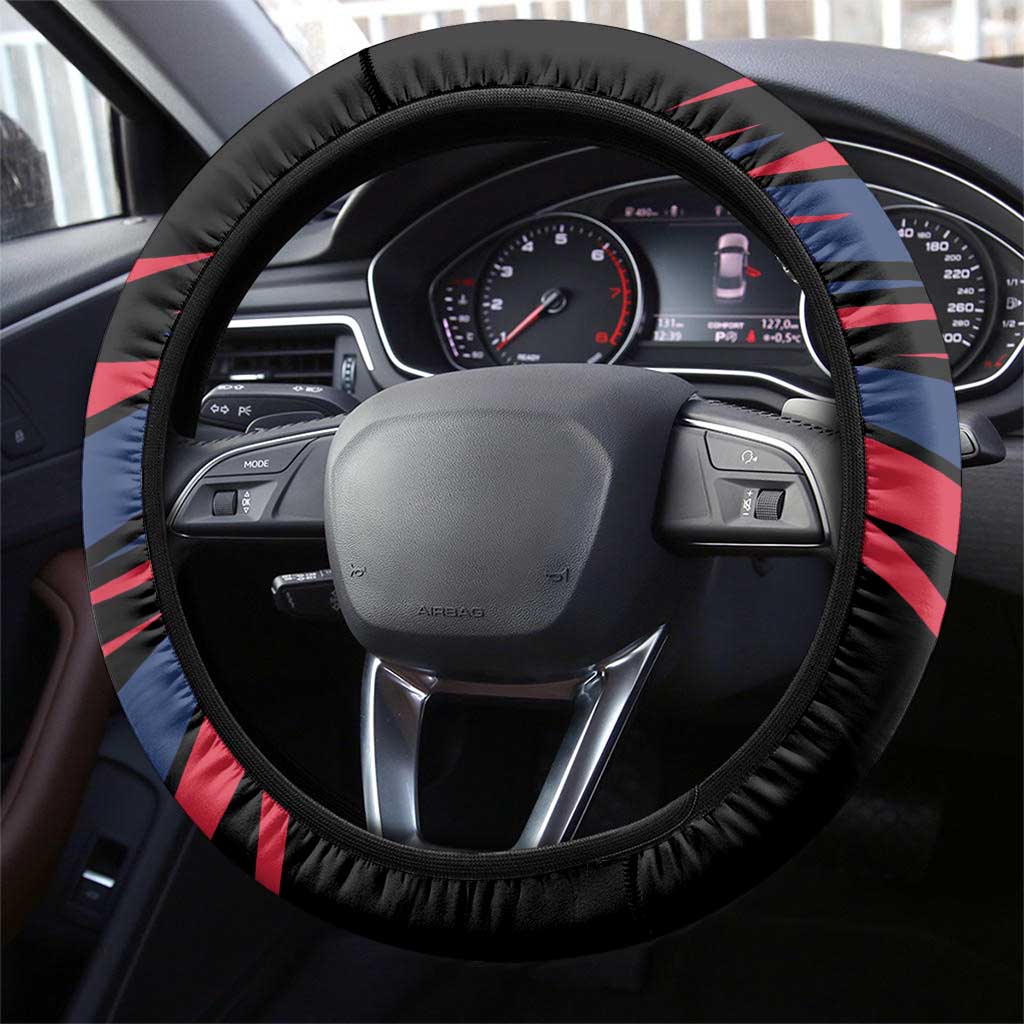 George Washington Carver Steering Wheel Cover with Tree Portrait Illustration, Nature Is the Greatest Teacher Quote - African Pride