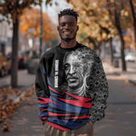 George Washington Carver Sweatshirt with Tree Portrait Illustration, Nature Is the Greatest Teacher Quote - African Pride