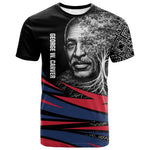 George Washington Carver T shirt with Tree Portrait Illustration, Nature Is the Greatest Teacher Quote - African Pride