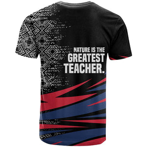 George Washington Carver T shirt with Tree Portrait Illustration, Nature Is the Greatest Teacher Quote - African Pride