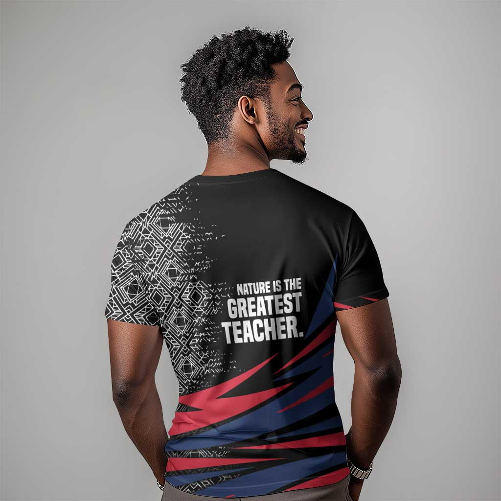George Washington Carver T shirt with Tree Portrait Illustration, Nature Is the Greatest Teacher Quote - African Pride