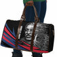 George Washington Carver Travel Bag with Tree Portrait Illustration, Nature Is the Greatest Teacher Quote - African Pride