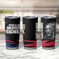 George Washington Carver Tumbler Cup with Tree Portrait Illustration, Nature Is the Greatest Teacher Quote - African Pride