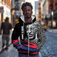George Washington Carver Zip Hoodie with Tree Portrait Illustration, Nature Is the Greatest Teacher Quote - African Pride