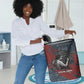 Katherine Johnson Laundry Basket with Chalkboard Math Scene, Verify the Numbers Quote and Space Orbit - African Pride