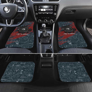 Katherine Johnson Car Mats with Chalkboard Math Scene, Verify the Numbers Quote and Space Orbit - African Pride
