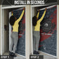 Katherine Johnson Door Cover with Chalkboard Math Scene, Verify the Numbers Quote and Space Orbit - African Pride