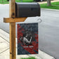 Katherine Johnson Garden Flag with Chalkboard Math Scene, Verify the Numbers Quote and Space Orbit - African Pride