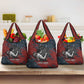 Katherine Johnson Grocery Bag with Chalkboard Math Scene, Verify the Numbers Quote and Space Orbit - African Pride