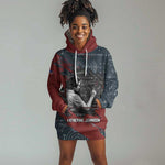 Katherine Johnson Hoodie Dress with Chalkboard Math Scene, Verify the Numbers Quote and Space Orbit - African Pride