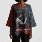 Katherine Johnson Kimono Sleeve Blouse with Chalkboard Math Scene, Verify the Numbers Quote and Space Orbit - African Pride