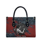 Katherine Johnson Leather Bag with Chalkboard Math Scene, Verify the Numbers Quote and Space Orbit - African Pride