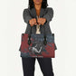 Katherine Johnson Leather Bag with Chalkboard Math Scene, Verify the Numbers Quote and Space Orbit - African Pride