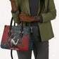 Katherine Johnson Leather Bag with Chalkboard Math Scene, Verify the Numbers Quote and Space Orbit - African Pride