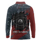 Katherine Johnson Long Sleeve Polo Shirt with Chalkboard Math Scene, Verify the Numbers Quote and Space Orbit - African Pride