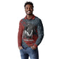 Katherine Johnson Long Sleeve Polo Shirt with Chalkboard Math Scene, Verify the Numbers Quote and Space Orbit - African Pride