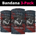 Katherine Johnson Neck Gaiter with Chalkboard Math Scene, Verify the Numbers Quote and Space Orbit - African Pride