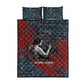 Katherine Johnson Quilt Bed Set with Chalkboard Math Scene, Verify the Numbers Quote and Space Orbit - African Pride